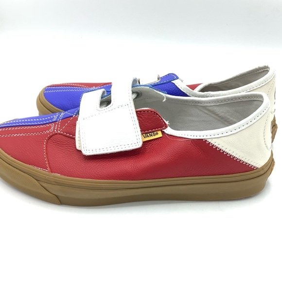 Vans Multicolor Leather Sneakers with Velcro Straps - Picture 5 of 9